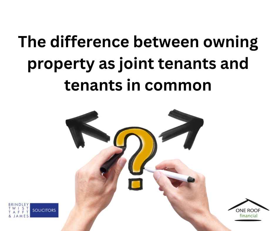 The difference between owning property as joint tenants and tenants in common