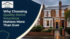 Quality home insurance protecting a residential property against unexpected events and damage