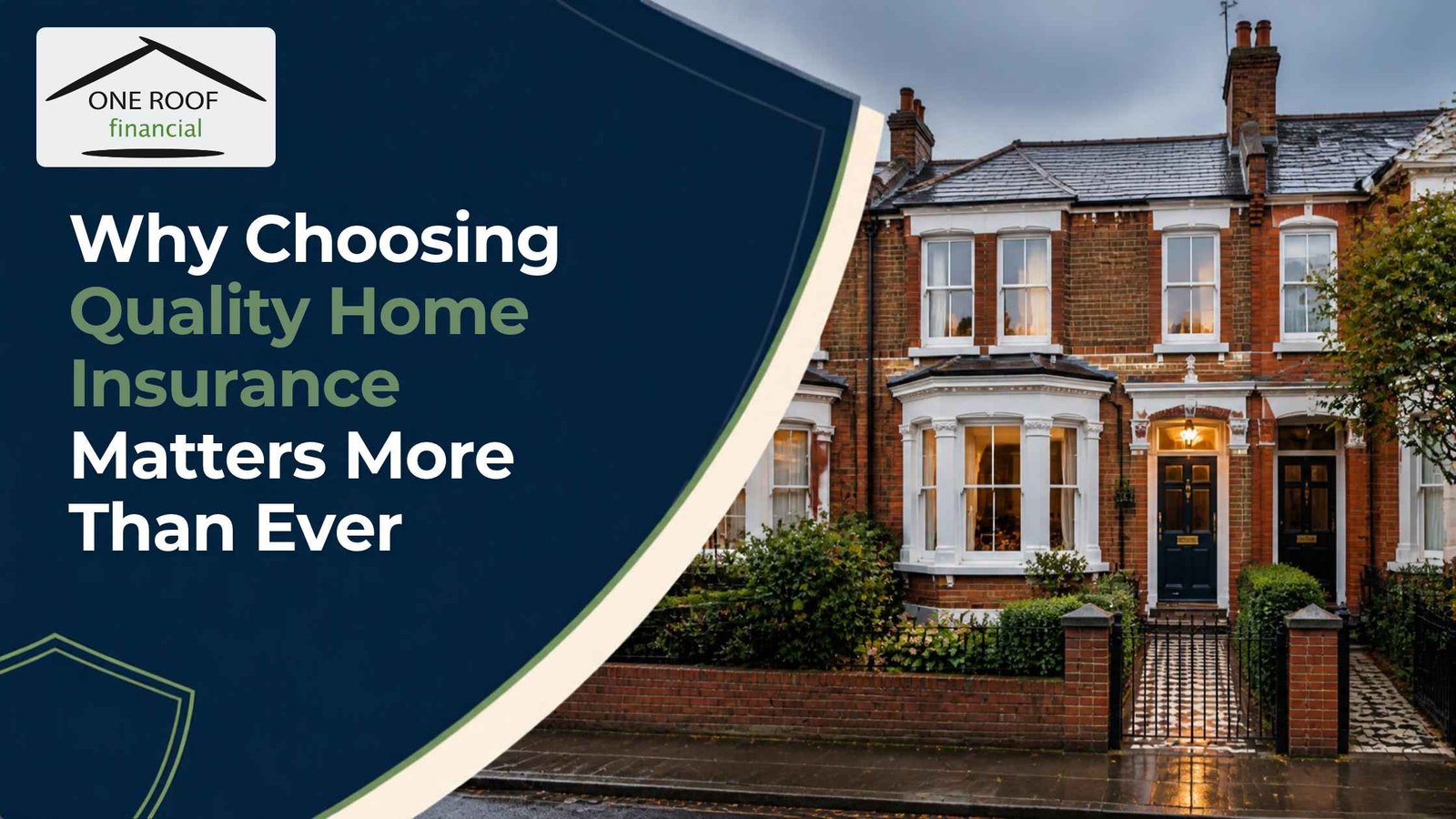 Quality home insurance protecting a residential property against unexpected events and damage